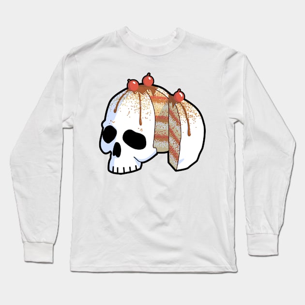 Skull Cake Long Sleeve T-Shirt by kousnua